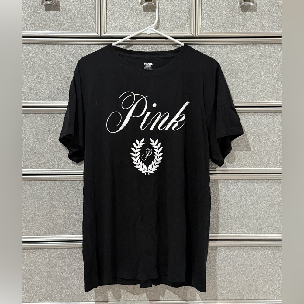 VS PINK Black Tee Worn Once